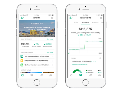 Wealthfront redesign finance investing ios money tech wealth front