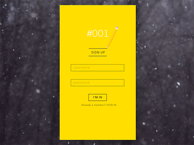 #001 001 dailyui signup ui ux