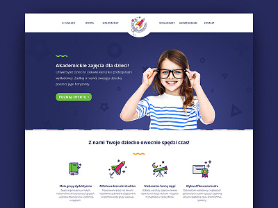 Uniwersytet Dzieci - website education icons kids page school university website www