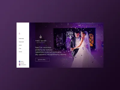 Twój Dzieñ fullscreen webdesign website wedding