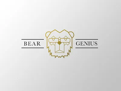 011 Daily Logo - Bear Genius branding company naming concept logo design