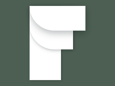 F for Ferngreen a lettering letters material shadows typography