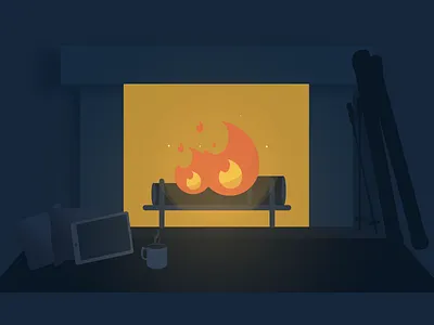 Cozy up to the fireplace cabin cozy dark fire fireplace night nighttime rest tahoe vacation warm winter