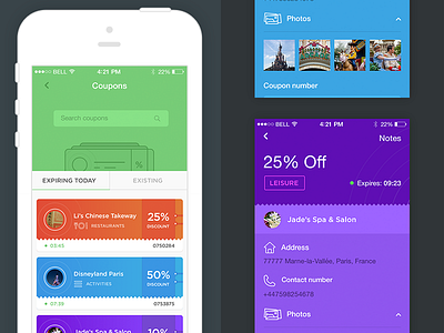 Basic coupon concept 5 app coupon design harvey iphone lorimer ui