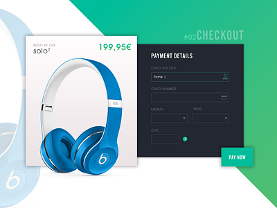 Daily UI / #002 Credit Card Checkout art direction credit card checkout daily ui day02 design minimal ux design visual design