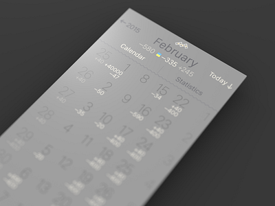 Calendar for Money App app blur calendar focus iphone mona money money render screen