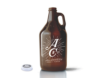 Allegheny City Brewing : Growler beer branding brewing identity logo pennsylvania pittsburgh