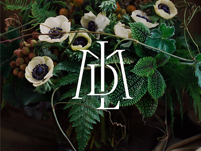 Monogram d floral florist l logo m monogram typography