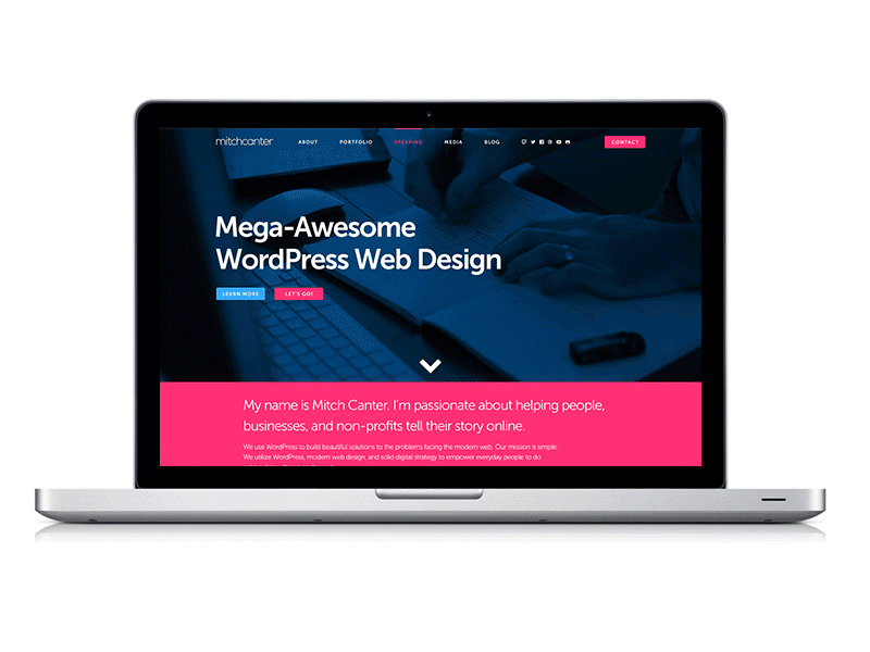 New Website - Initial Comp portfolio web web designer wordpress