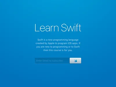 Subscribe 026 26 code coding dailyui ios landing subscribe swift