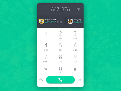 Phone Dial dial material phone ui