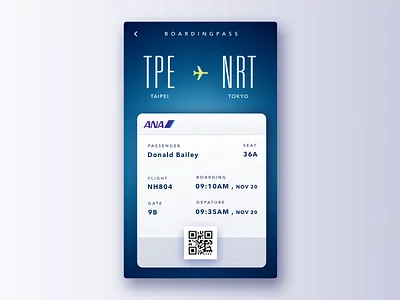 Boarding Pass 024 boarding pass dailyui