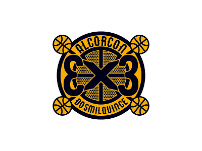 3X3 Alcorcón 3on3 basketball logo vector