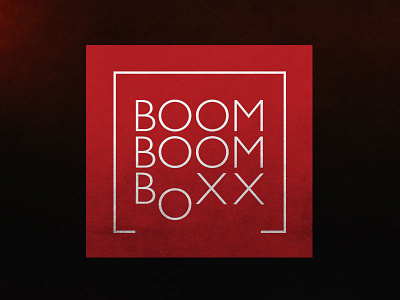 Boom Boom Boxx brand cd dvd expending ident logo machine round square