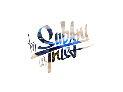 ISWT Subaru Typo car merch subaru trust type