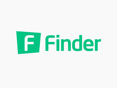 Finder Logo branding finder identity logo trapezoid