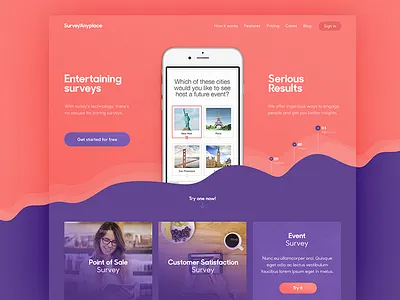 Homepage with video ui ux video webdesign