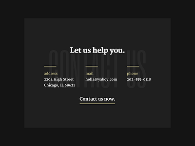 028 - Contact Us clean contact design flat interface minimal page simple user web