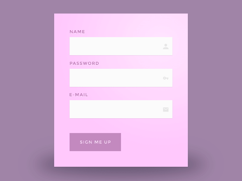 Daily UI Challenge 001 001 animation dailyui form gif signup