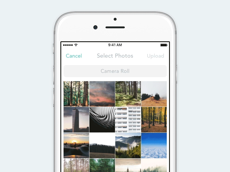 Photo Picker Interaction camera roll gif grid image picker interaction ios photos select