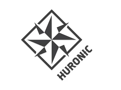 Huronic Fitness Apparel - Logo custom font design fitness logo nautical