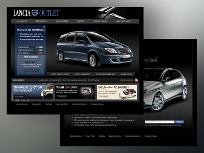 Lancia Outlet cars design dribbble graphic design lancia rebound responsive shot ui ux