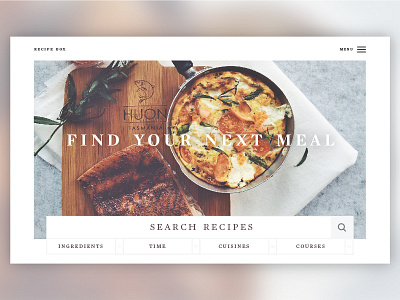 003 Landing Page 003 dailyui food landing page recipe web design