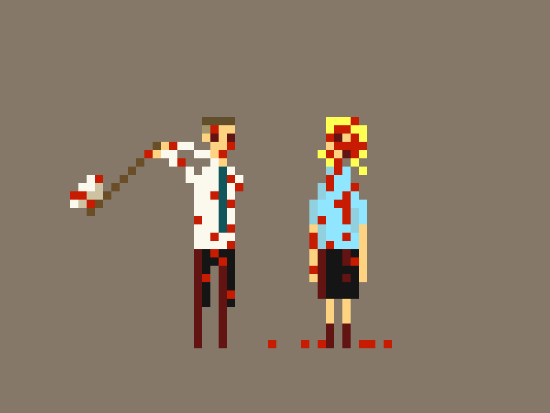 8bit short-story #2 8bit animation axe blood gif head pixel pixelart violence