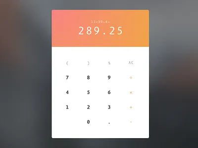 DailyUI 004 calculator dailyui number numbers