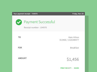 Email Receipt 017 dailyui