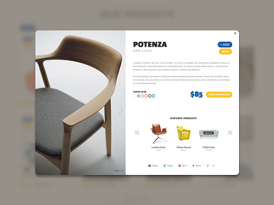 Daily UI #12 - E-Commerce Shop (Single Item) clean dailyui day12 e commerce furniture minimal modern shop sofa ui ux