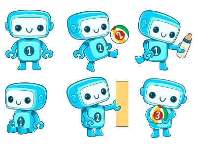 Maslac Food cute kawaii milk powder robot