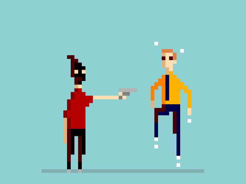 8bit short-story #3 8bit animation cash gif hold up money pixel pixelart thief