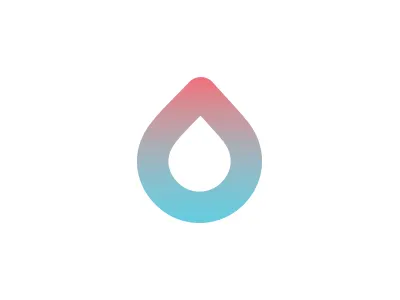 Launching Soon agua droplet gradient heat rises drop heating icon logo water