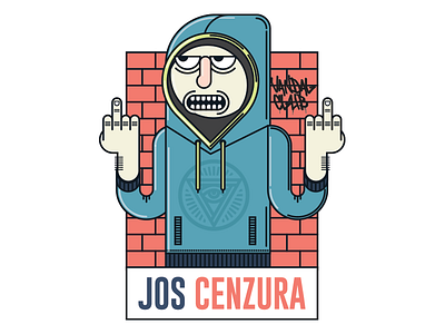 Jos Cenzura angry hoodie protester romania311 stop censorship vandal club