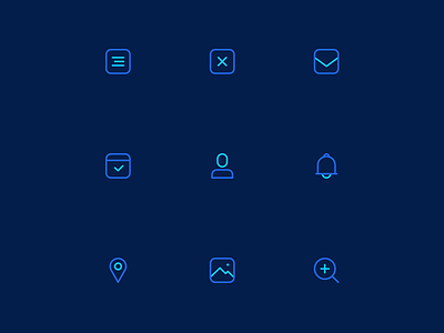 Neon Web Icons icons web