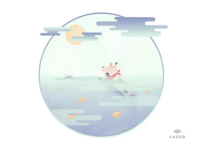 Lasso Love dogs dogs accessories illustrations lasso love mint puppies purple