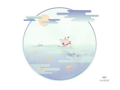 Lasso Love dogs dogs accessories illustrations lasso love mint puppies purple