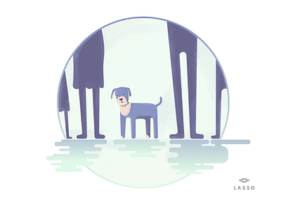 Lasso Love dogs dogs accessories illustrations lasso love mint puppies purple