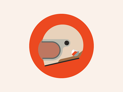 Helmet Icon flat icon illustration vintage