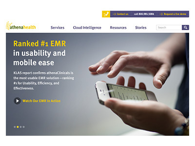 athenaHealth website Redesign