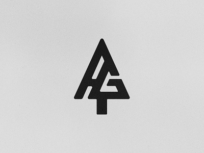 Aspen Grey Logo WIP aspen brand grey logo minimal shape simple tree