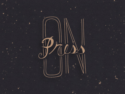 Press On handlettering illustration typography