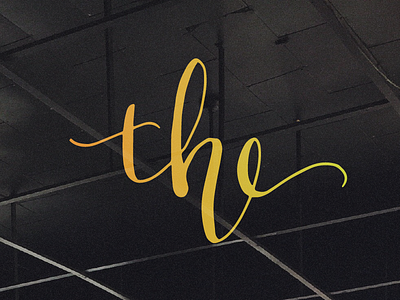 The calligraphy handlettering lettering yellow