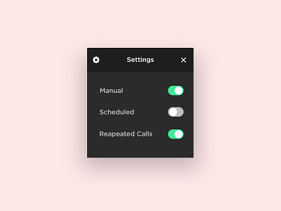 Daily UI #007 - Settings black challenge clean colours daily elements gradient green minimal settings simple ui