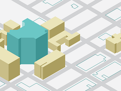 More Isometric fun! austin buildings downtown illustrator iso isometric