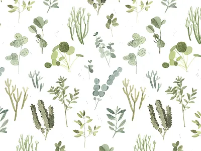Plant Pattern house plants illustration pattern plant pattern plants succulents