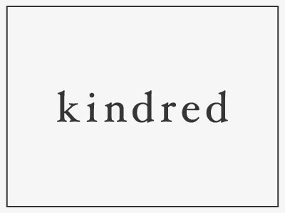 Kindred Studio brand branding logo logotype minimal serif studio type