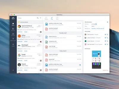 Salesflare - UI crm mac plugin product saas sales salesflare software startup web app