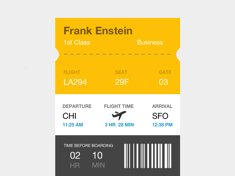 Daily UI 024 | Boarding Pass 024 air travel boarding pass daily ui dailyui passport ticket travel